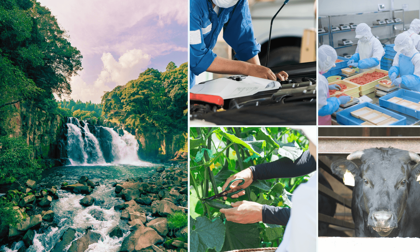 都城市の自然・農業・工業イメージ