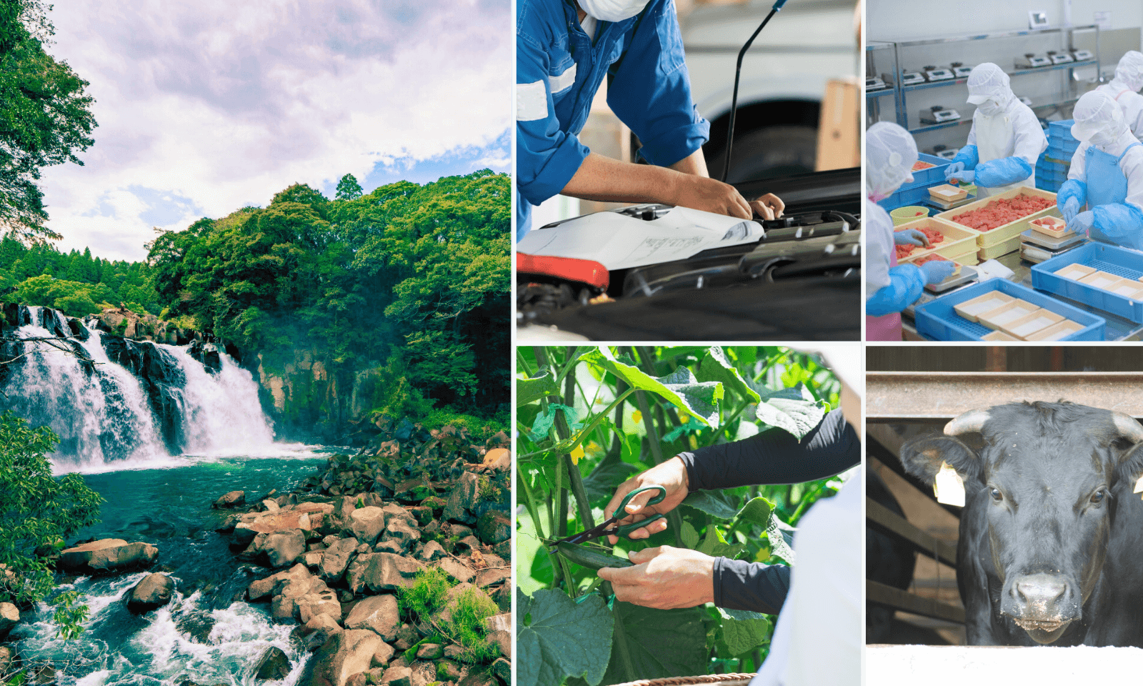 都城市の自然・農業・工業イメージ